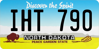 ND license plate IHT790