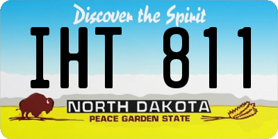 ND license plate IHT811