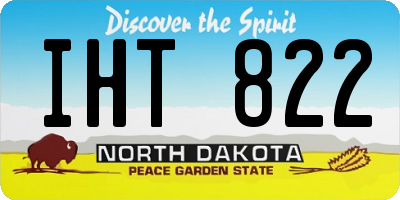 ND license plate IHT822