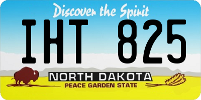 ND license plate IHT825