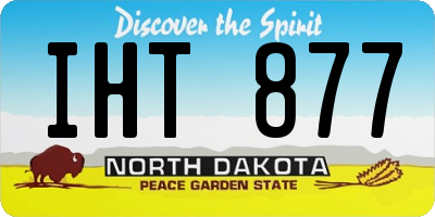 ND license plate IHT877