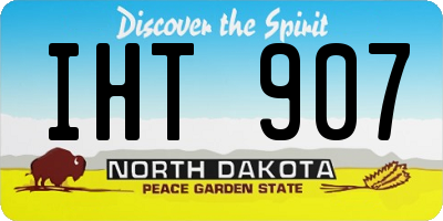 ND license plate IHT907