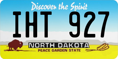 ND license plate IHT927