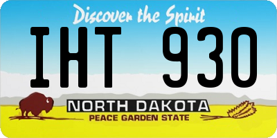 ND license plate IHT930