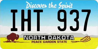 ND license plate IHT937