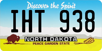 ND license plate IHT938