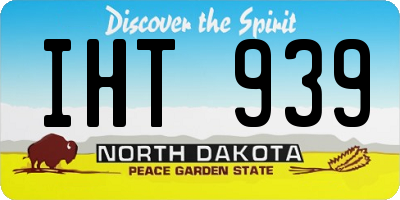 ND license plate IHT939