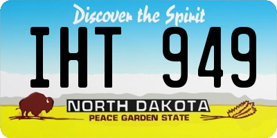 ND license plate IHT949