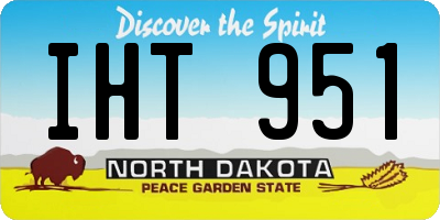 ND license plate IHT951