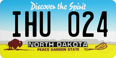 ND license plate IHU024