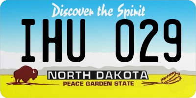 ND license plate IHU029