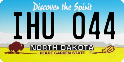 ND license plate IHU044