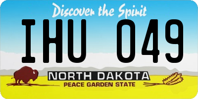 ND license plate IHU049