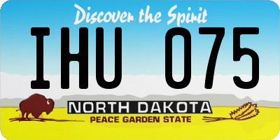ND license plate IHU075