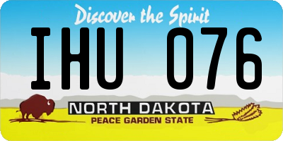 ND license plate IHU076
