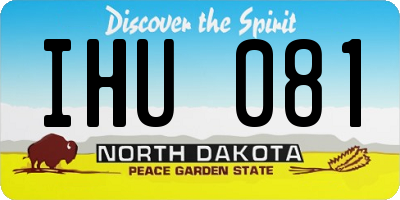 ND license plate IHU081