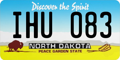 ND license plate IHU083