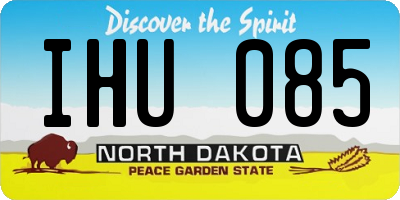 ND license plate IHU085