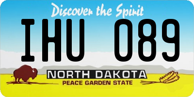 ND license plate IHU089