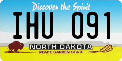 ND license plate IHU091