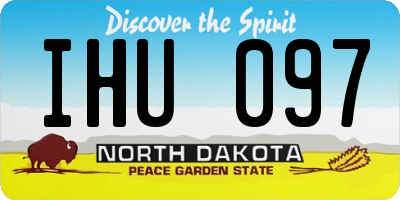 ND license plate IHU097