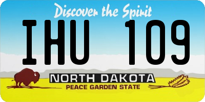 ND license plate IHU109
