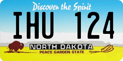 ND license plate IHU124