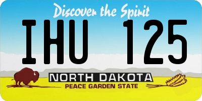 ND license plate IHU125