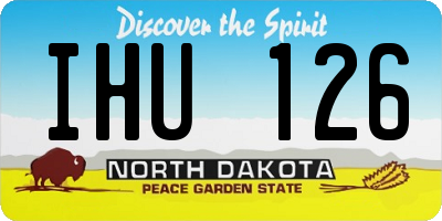 ND license plate IHU126