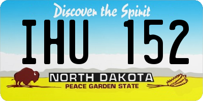 ND license plate IHU152
