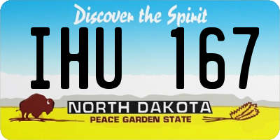 ND license plate IHU167