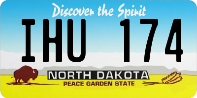 ND license plate IHU174