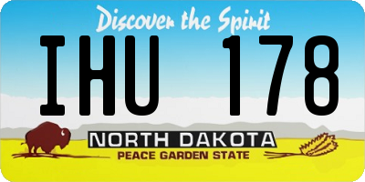 ND license plate IHU178