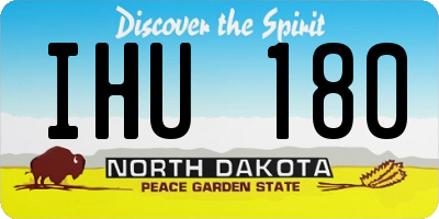 ND license plate IHU180