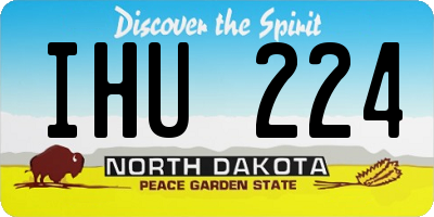 ND license plate IHU224