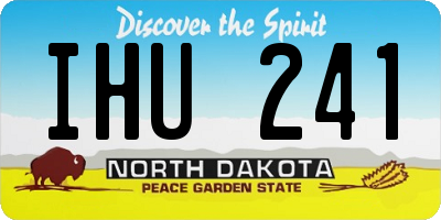 ND license plate IHU241