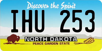 ND license plate IHU253