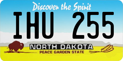ND license plate IHU255