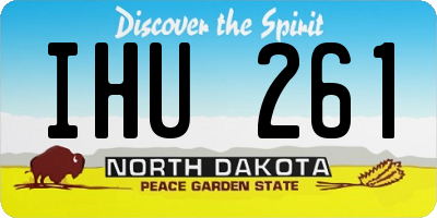 ND license plate IHU261