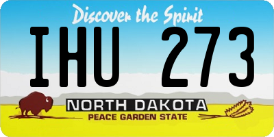 ND license plate IHU273