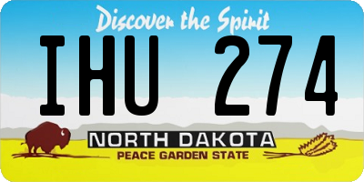ND license plate IHU274