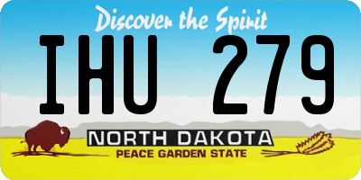 ND license plate IHU279