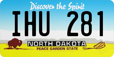 ND license plate IHU281