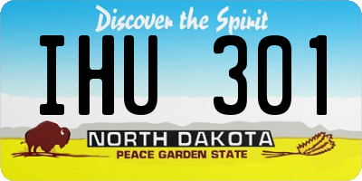 ND license plate IHU301