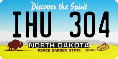 ND license plate IHU304