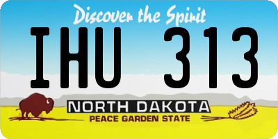 ND license plate IHU313