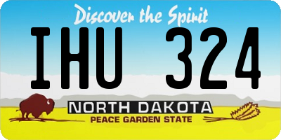 ND license plate IHU324