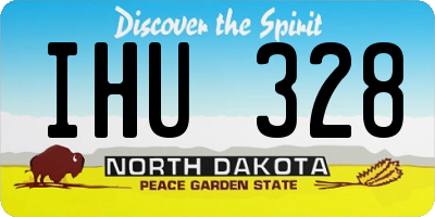 ND license plate IHU328