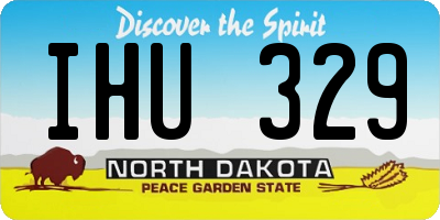 ND license plate IHU329