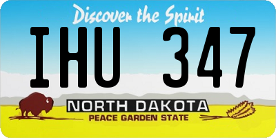 ND license plate IHU347
